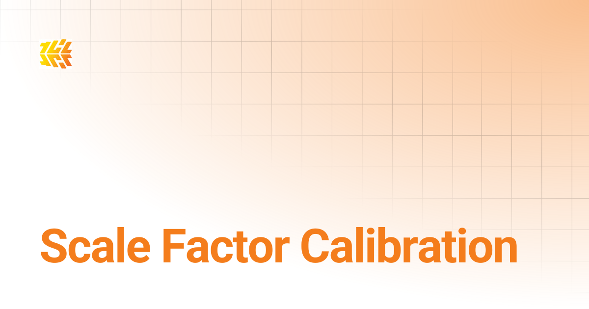 Scale Factor Calibration | Support
